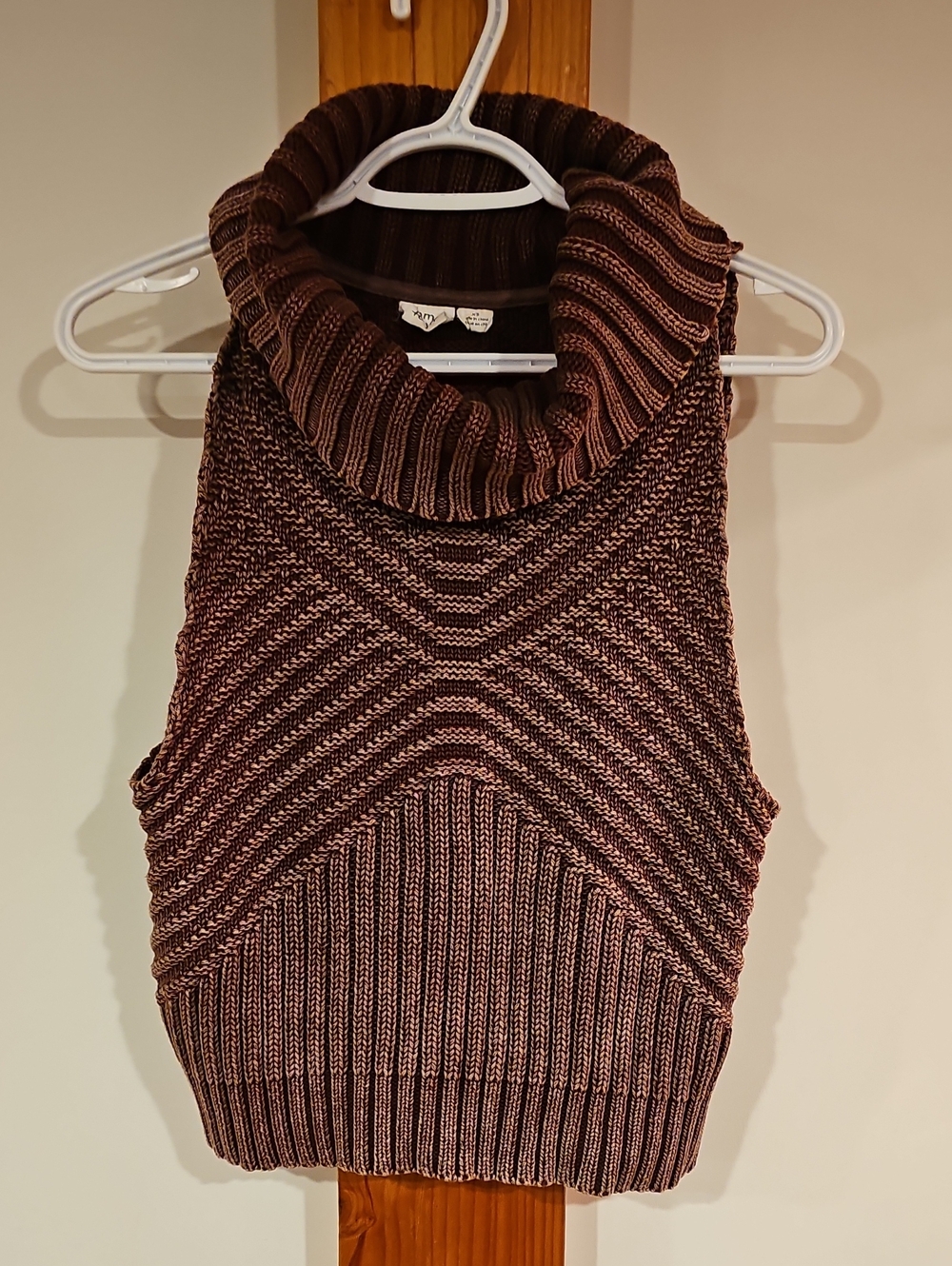 Somedays Lovin Chunky Knit Sleeveless Turtleneck Sweater Vest